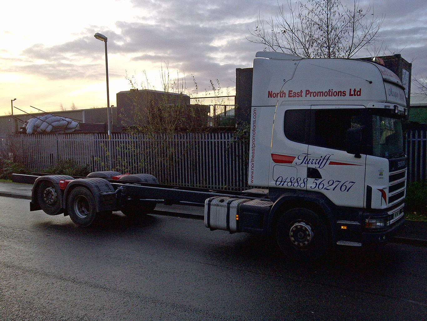 Scania 6x2 Tractor Extended to 6x2 Rigid for North East Promotions